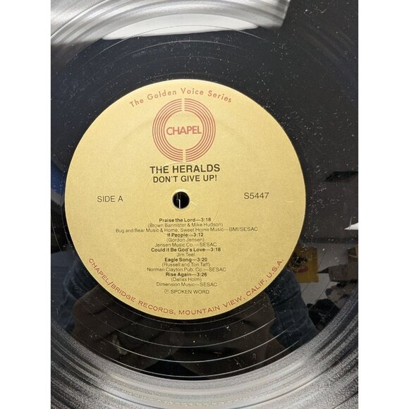 The Heralds Don't Give Up S5447 Chapel Records Vinyl - Picture 14 of 16